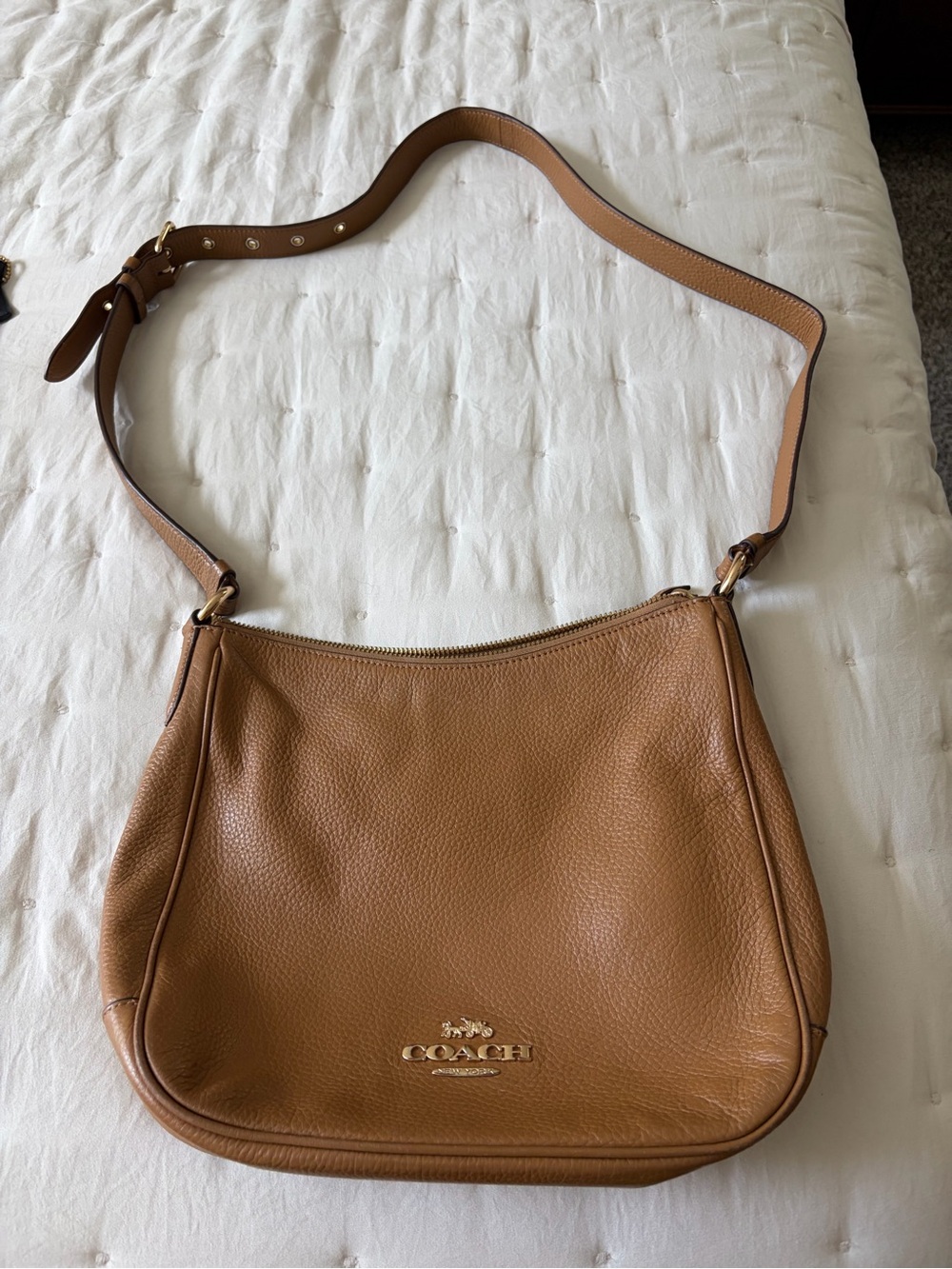 Coach Ellie Crossbody Pebbled Leather with Gold Hardware